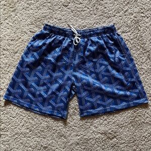 🌊RARE EAZY LA SIGNAGURE BLUE SHORTS SZ MEDIUM